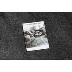 eoshop Moderna okrogla preproga LATIO 7135100, pralna, siva ( - Velikost: krog 80 cm)