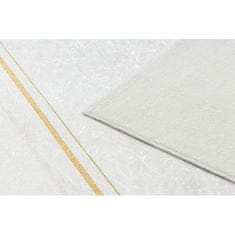 eoshop ANDRE pralna preproga 1150 Monstera leaves, cube anti-slip - bela / zlata ( - Velikost: 80x150 cm)