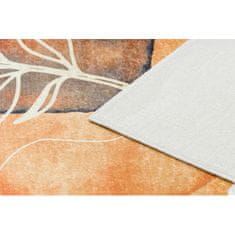 eoshop ANDRE pralna preproga 1088 Abstrakcija, okvir proti zdrsu - bela / zelena ( - Velikost: 80x150 cm)