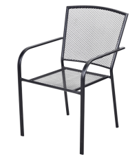eoshop Kovinski vrtni set Eoshop 7: miza + 4 stogljivi vrtni stoli z nasloni