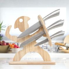 InnovaGoods Set vrhunskih nožev z lesenim stojalom Spartan