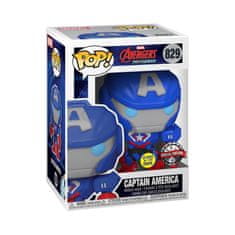 Funko POP Marvel: Marvel Mech- Captain America (ekskluzivna posebna izdaja GITD)