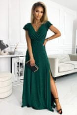 Numoco Ženska večerna obleka Crystal zelena 3XL