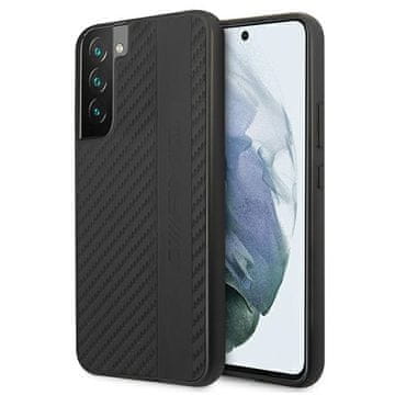 MERCEDES Mercedes etui za Galaxy S22+ S906, AMG Carbon Stripe&Embossed, črn