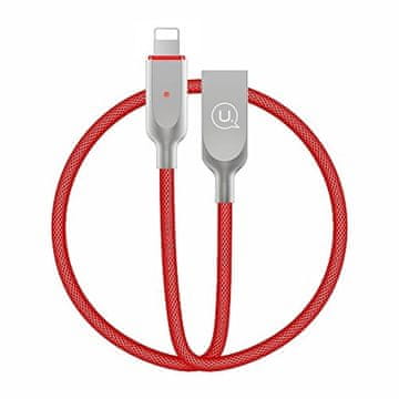 USAMS U-Sun Lightning kabel za izklop, rdeč/rdeč 1,9 m IPYSUBS203 (US-SJ170)