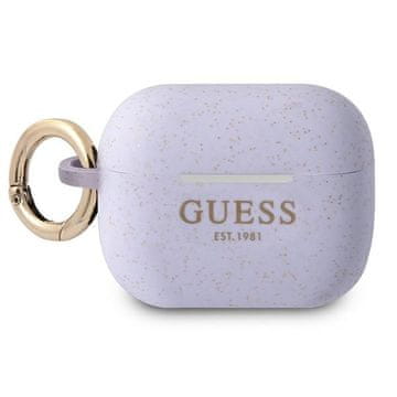 Guess Ovitek Guess Silicone Glitter za AirPods Pro, vijoličen
