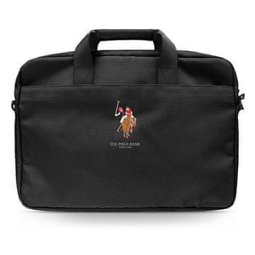 U.S. Polo Assn. Črna torba za prenosnik US Polo 16"