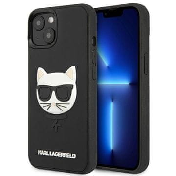 Karl Lagerfeld Ovitek Karl Lagerfeld 3D Rubber Choupette za iPhone 13 mini - črn
