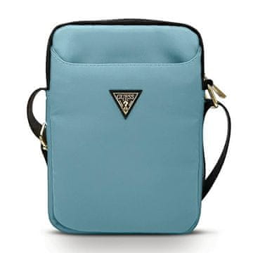 Guess torba GUTB10NTMLLB 10" modra najlonska trikotna logotip