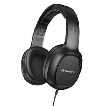 Awei AWEI GM-6 naglavne slušalke, 3,5 mm priključek, črne barve