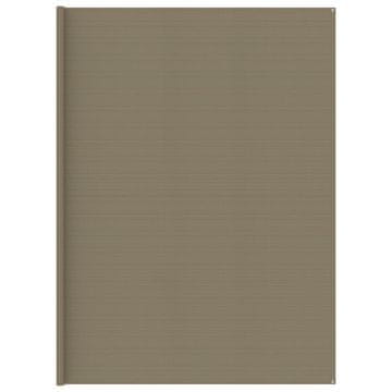 Vidaxl Preproga za šotor taupe 400x800 cm HDPE