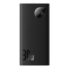 BASEUS adaman2 powerbank z digitalnim zaslonom 10000mah 30w 2 x usb / 1x usb type c overseas edition pd qc scp black (ppad040101)