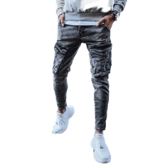 Dstreet Moške jogger hlače z žepi svetlo sive barve ux3260 s33