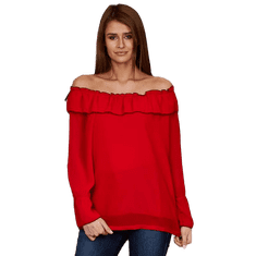 ITALY MODA Ženska bluza SPANGA rdeča MI-BZ-17322.17_256435 S