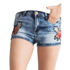 Factoryprice Ženske kratke hlače iz džinsa z našitki TILLIE blue JMP-SN-SG2660.19_274434 34