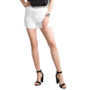 Ženske kratke hlače s pasom SAHA white FA-SN-5037.92P_317189 L-XL