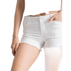 Factoryprice Ženske kratke hlače z luknjami MODERN white JMP-SN-BK2162-1.15P_310992 XS