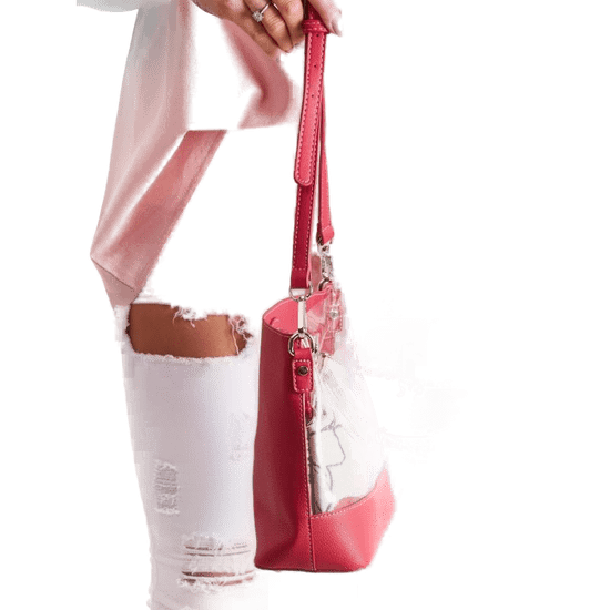 David Jones Ženska torbica s kozmetično torbico COSMETIC malina rdeča CE-TR-5935-1.56P_323576