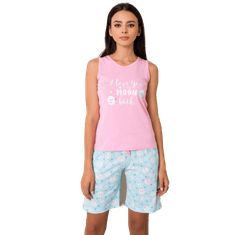 BERRAK Ženska pižama BEATRIX roza in modra BR-PI-3141_353642 L