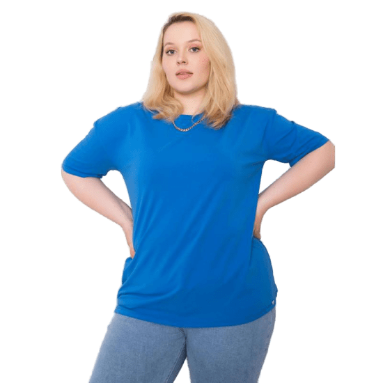 BASIC FEEL GOOD Ženska majica plus size GAIA temno modra RV-TS-6318.00X_362536