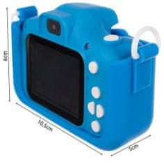 Luniks Otroška kamera modra + Darilo SD kartica