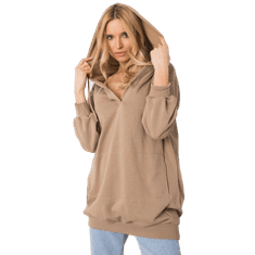 Ex moda Ženska majica OLIVE svetlo rjava EM-BL-ES-21-528.12X_364692 S