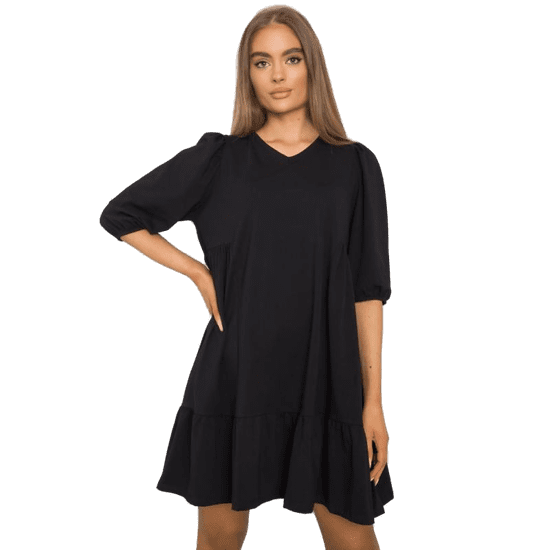 BASIC FEEL GOOD Ženska bombažna obleka YELDA black RV-SK-7248.09P_379123