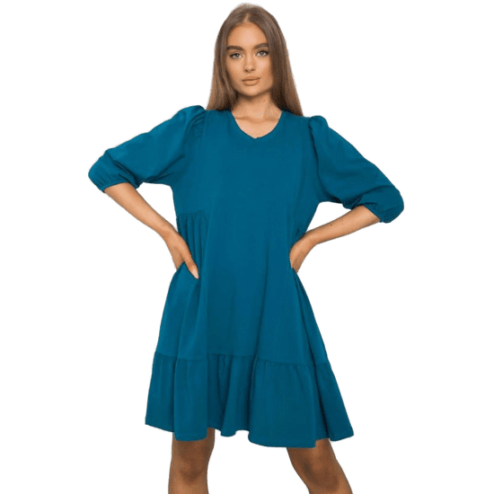 BASIC FEEL GOOD Ženska obleka YELDA mornarsko modra RV-SK-7248.09P_379142