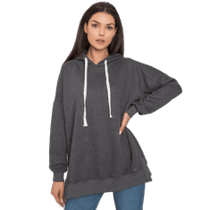 BASIC FEEL GOOD Ženska majica s kapuco melange basic CLEVELAND temno siva RV-BL-7190.38X_379508 S-M