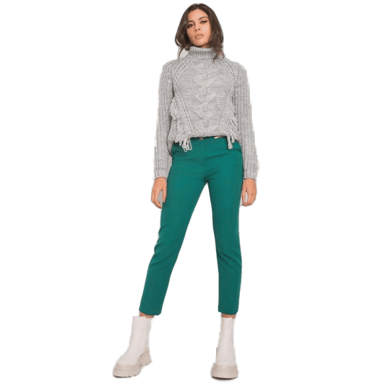 Factoryprice Elegantne ženske hlače BEVERLEY zelene barve LC-SP-22K-5001.81P_379565