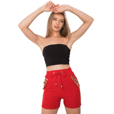 ITALY MODA Ženske kratke hlače z verigami FLANNERY rdeče DHJ-SN-13260.38P_372711 S
