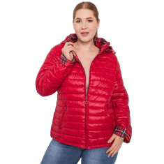 Factoryprice Ženska reverzibilna jakna plus size IRFANE rdeča NM-KR-Z-2750.93_376959 M