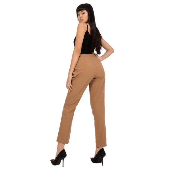 ITALY MODA Ženske dolge rjave hlače BRASILIA DHJ-SP-5071.95_382331