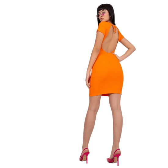RUE PARIS Ženska obleka s kratkimi rokavi Nora RUE PARIS orange RV-SK-7527.96_383065