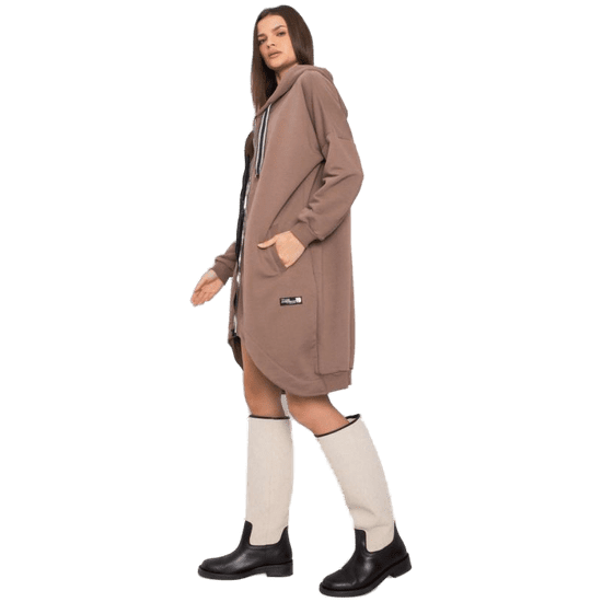 RELEVANCE Ženska majica s kapuco JASSALINA brown RV-BL-7242.13P_380227