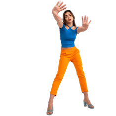 ITALY MODA Ženske hlače SAMANTA orange DHJ-SP-2536.69_384443 XL