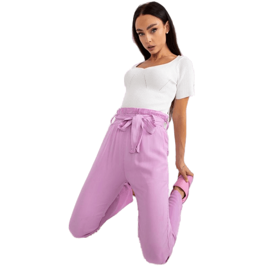 Factoryprice Ženske hlače z visokim pasom TRIA Purple EM-SP-6900.42P_385548