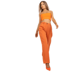 ITALY MODA Ženske hlače s širokimi nogavicami JOSE orange DHJ-SP-15679.01X_386074 XXL