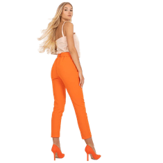 ITALY MODA Ženske hlače z ravnimi nogami GIULIA oranžna DHJ-SP-12787.21X_386457 L