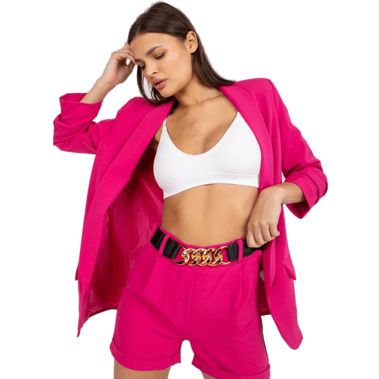 ITALY MODA Ženski komplet z jakno eleganten MELVINA roza DHJ-KMPL-7684-1.06_386571