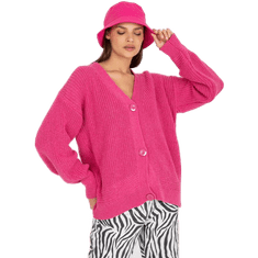 RUE PARIS Ženski oversize pulover z dolgimi rokavi RUE PARIS roza LC-SW-0249.24P_386627 Univerzalni