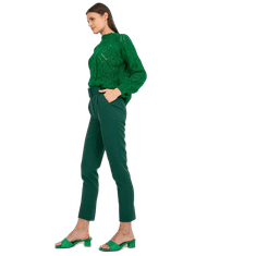 ITALY MODA Ženske hlače do gležnjev GIULIA temno zelene barve DHJ-SP-12787.21X_386515 S