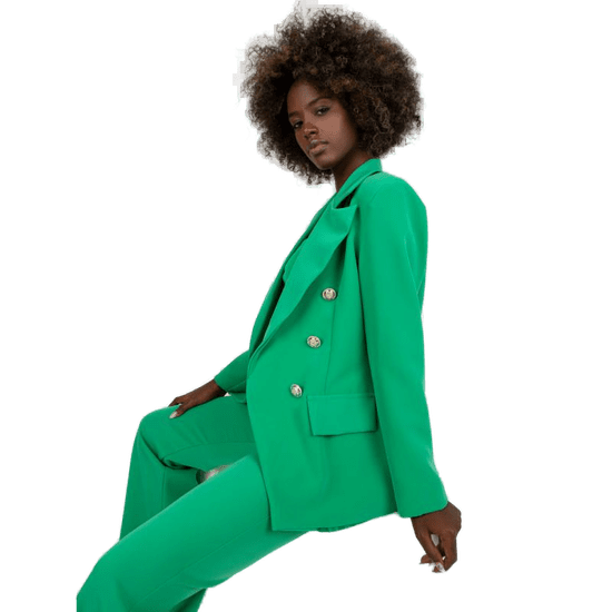 ITALY MODA Ženski suknjič z dvojno naramnico KLASSA zelena DHJ-MA-15555.00P_387621