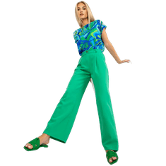 ITALY MODA Ženske široke hlače z žepi HUNT zelena DHJ-SP-15679.01X_387808 S