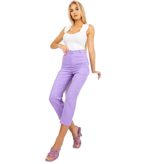 RUE PARIS Ženske hlače 7/8 RUE PARIS vijolične barve TO-SP-18154.10X_387816