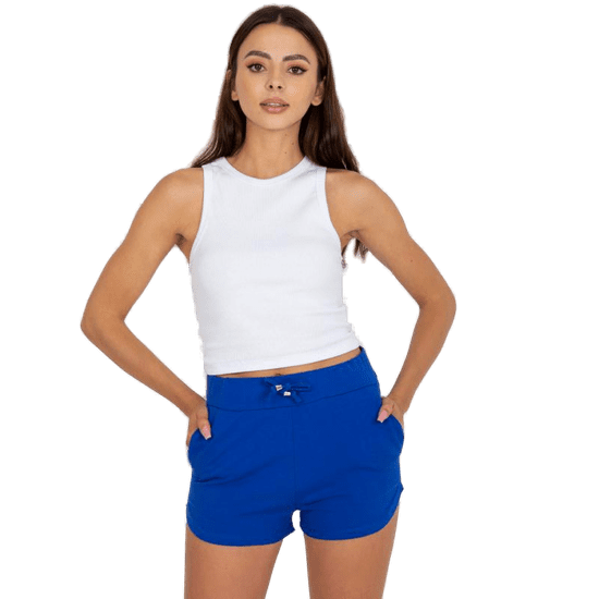 BASIC FEEL GOOD Ženske kratke hlače z visokim pasom AMYA mornarsko modra AP-SN-119.07_387703