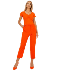 RUE PARIS Ženske hlače RUE PARIS oranžna TO-SP-18154.10X_387802 38