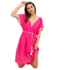 Ženska obleka s pletenim pasom LOVE pink DHJ-SK-1508.12_387947 Univerzalni