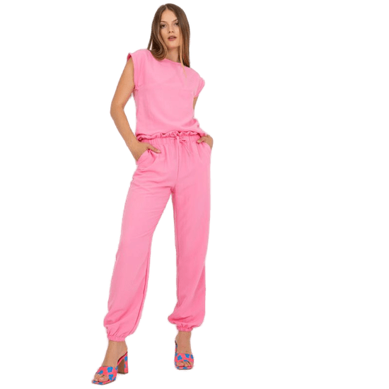 RUE PARIS Ženski komplet s hlačami RUE PARIS roza CA-KMPL-6303.09X_388359