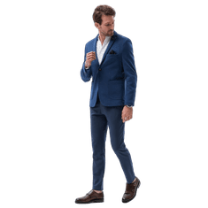 OMBRE Moška elegantna jakna JADEN modra MDN4342 M